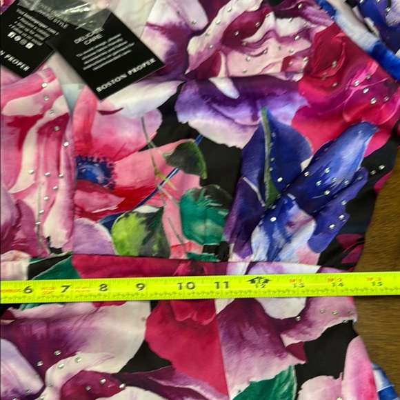 Boston Proper Floral Wedding Dress - Picture 4 of 9